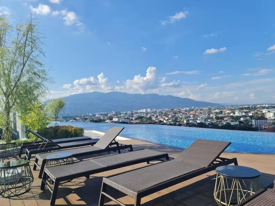 Astra Sky River High Floor,3 Bedrooms 97㎡ 山景房带浴缸 Chiang Mai Esterno foto